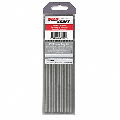 WELDCRAFT Gray Tungsten Electrode PK10