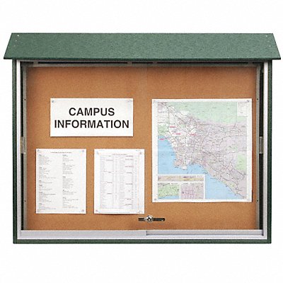 Enclosed Bulletin Board Tack 40 x 52 In.