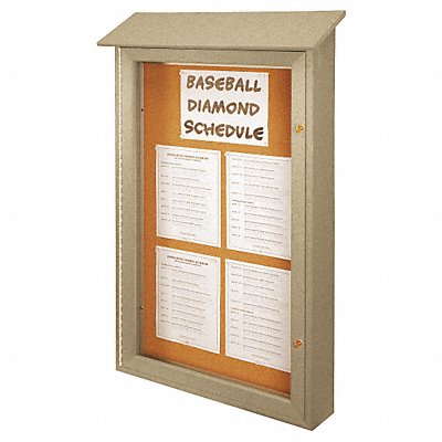 Enclosed Bulletin Board Tack 42 x26 