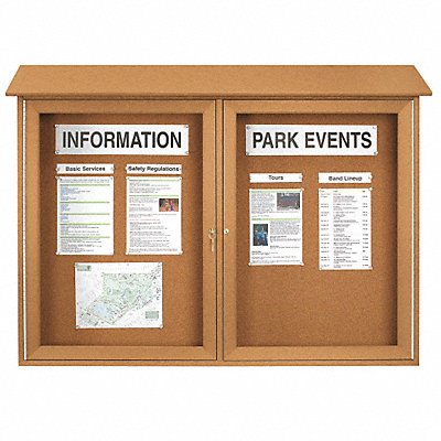 Enclosed Bulletin Board Tack 24 x36 