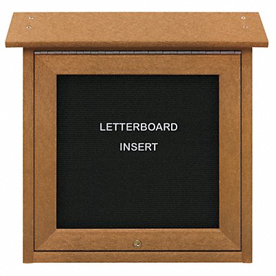 Enclosed Bulletin Board Letter 18 x18 