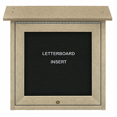 Enclosed Bulletin Board Letter 18 x18 