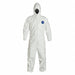 Hooded Coverall Elastic White M PK25