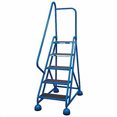 D5253 Rolling Ladder Hndrl Platfm 45 In H