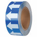 D3613 Pipe Marking Tape Blue 2in W 90ft Roll L