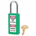 D5328 Lockout Padlock KA Green 3 H PK6