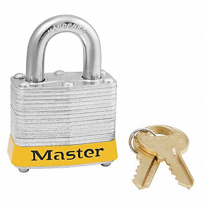 D5331 Lockout Padlock KA Yellow 1-1/4 H PK3