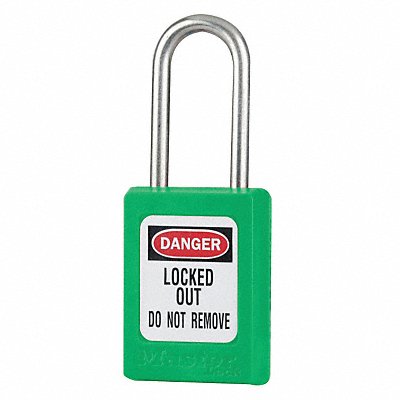 Lockout Padlock KA Green 1-13/16 H PK3