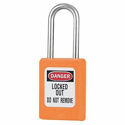 Lockout Padlock KA Orange 1-13/16 H PK3