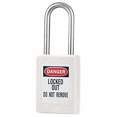 G6057 Lockout Padlock KD White 1-13/16 H