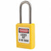 Lockout Padlock KA Yellow 1-13/16 H PK12