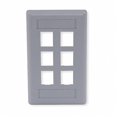 Wall Plate 6 Port