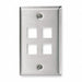 Wall Plate 4 Port