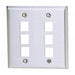 Wall Plate 6 Port