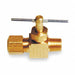 Needle Valve Straight Brass 1/8 x 1/4 In