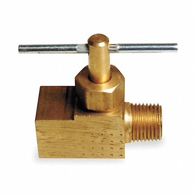 Needle Valve Straight Brass 1/4 In.