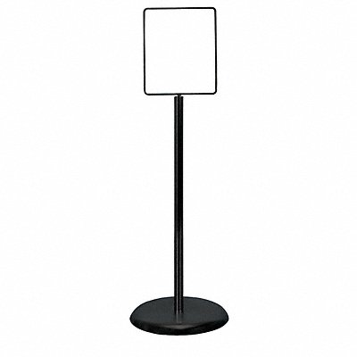 Sign Holder Pedestal 8-1/2x11 Metal Blk