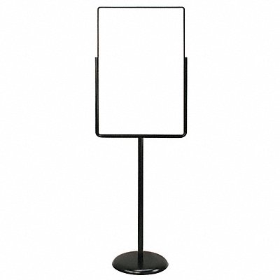 Sign Holder Pedestal 24x36 Metal Black