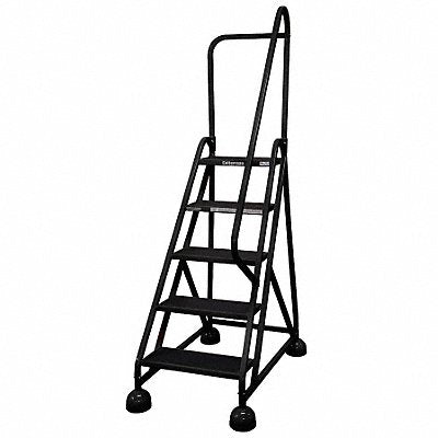 D5277 Rolling Ladder Hndrl Platfm 45 In H