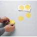 Floor Tape Yellow 5 inx5 in Circle PK500