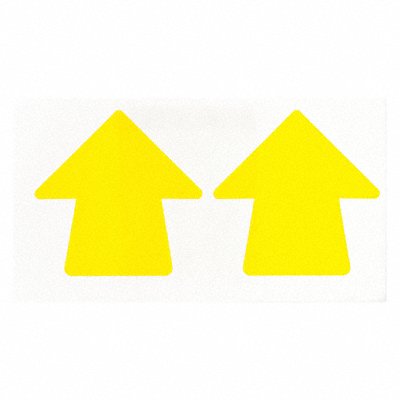 Floor Tape Yellow 2 inx2 in Arrow PK100