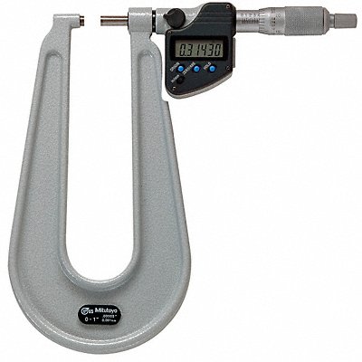 Digital Micrometer Deep Throat 1 In SPC