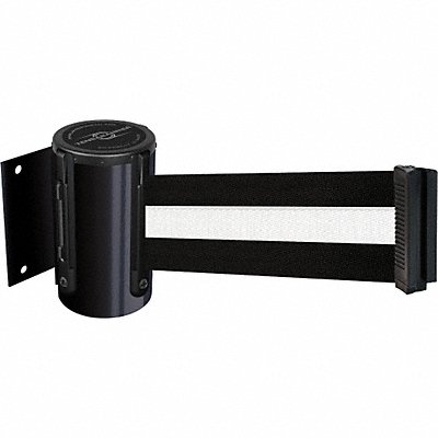 Retractable Belt Barrier Blk Wht Stripe