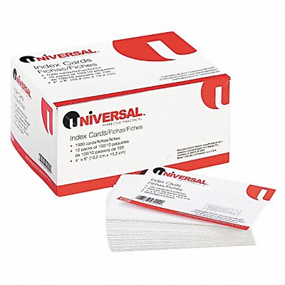 Index Cards Unruled 4 x 6 PK100