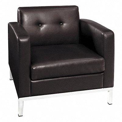 Wallstreet Chair Faux Leather Espresso