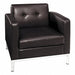 Wallstreet Chair Faux Leather Espresso