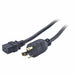 Power Cord L6-30P SJT 8 ft Blk 24A 12/3