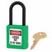 D5326 Lockout Padlock KA Green 1-3/4 H PK12