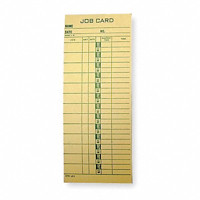 Job Cost Time Card PK1000