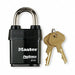 Keyed Padlock 7/8 in Rectangle Black