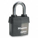 Keyed Padlock 7/8 in Rectangle Black