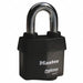 Keyed Padlock 7/8 in Rectangle Black