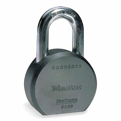 Keyed Padlock 7/8 in Round Silver