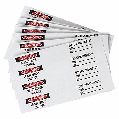 Permnent Adhesive Lbl .75x5in Vinyl PK40