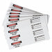 Permnent Adhesive Lbl .75x5in Vinyl PK40