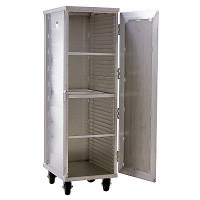 Enclosed Pan Rack 68 in H Aluminum