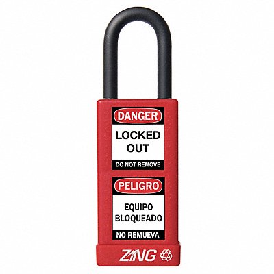 Lockout Padlock KA Red 3 H