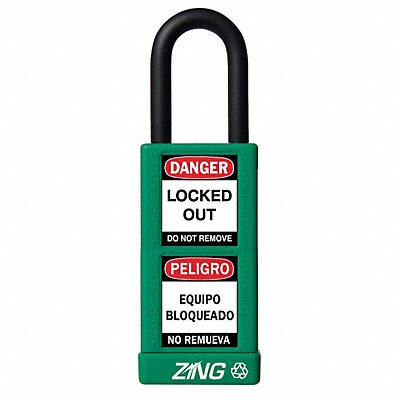 Lockout Padlock KA Green 3 H