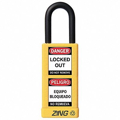 Lockout Padlock KA Yellow 3 H