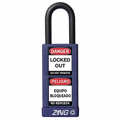 Lockout Padlock KD Purple 3 H