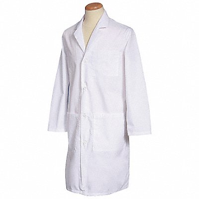 Lab Coat 3XL White 43-1/4 in L