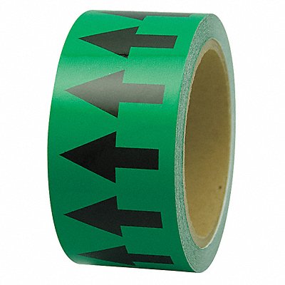 D4935 Arrow Tape Green 4in W 108ft Roll L