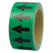 D4935 Arrow Tape Green 4in W 108ft Roll L