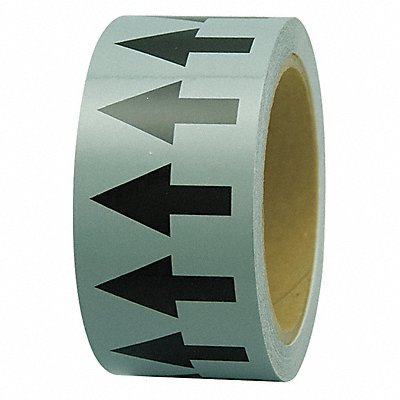 D4935 Arrow Tape Gray 4in W 108ft Roll L