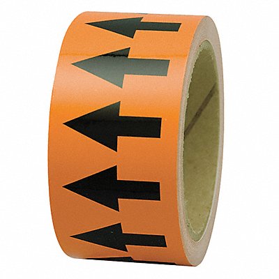 D4935 Arrow Tape Orange 4in W 108ft Roll L