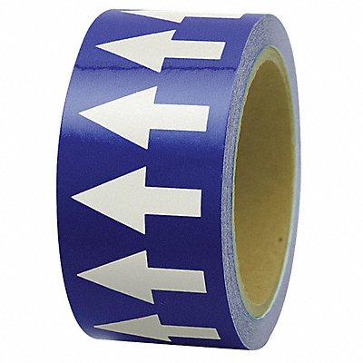 D4935 Arrow Tape Blue 4in W 108ft Roll L